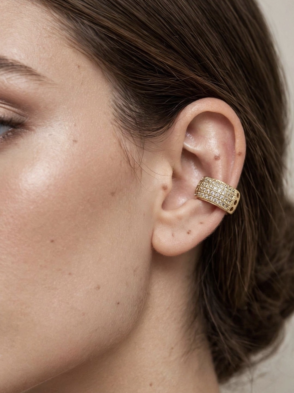 Gold Pavé Ear Cuff